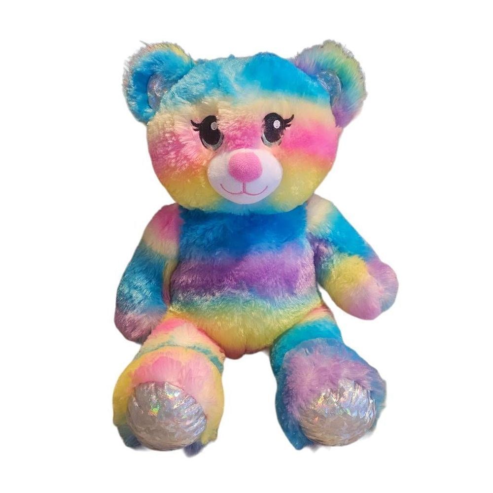 Build a bear rainbow sparkle teddy bear with Star Wars main theme sound
